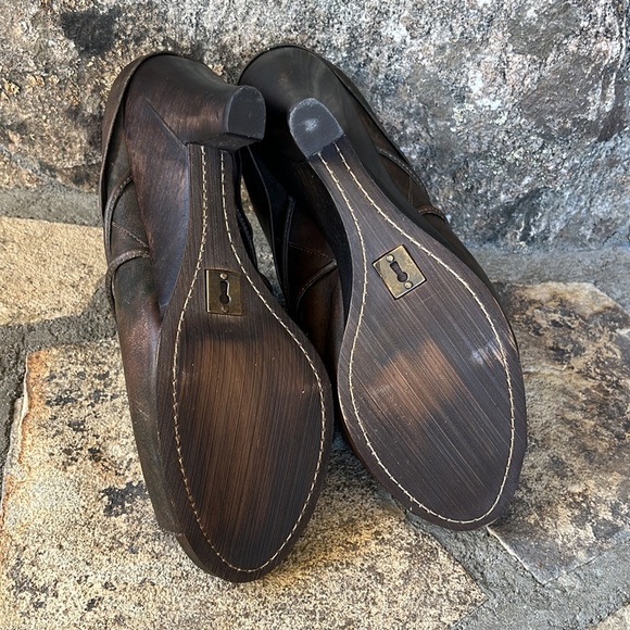 SCHULAR & SONS Nepal Open Toe Wedge Clog Mule - Picture 8 of 8